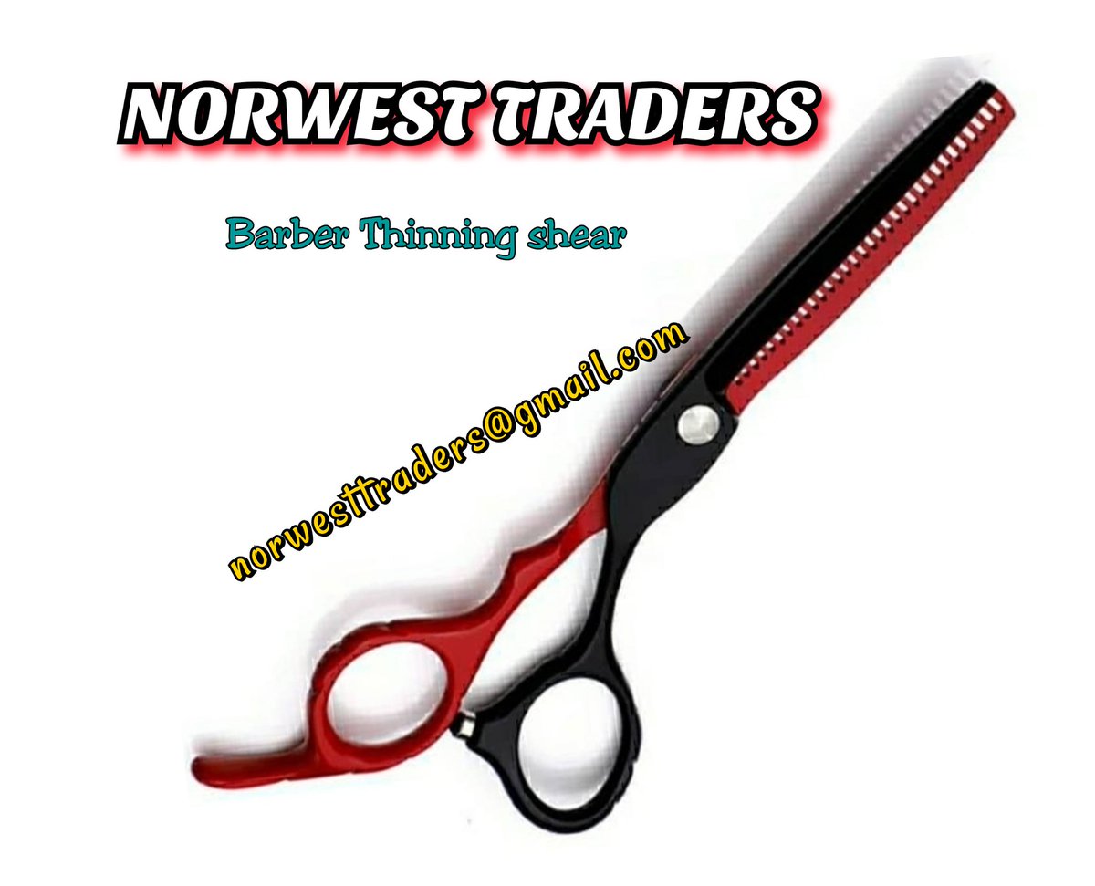 NorwestTraders's tweet photo. Barber Hair Thinning shear 
Stainless steel japanese material 
Logo &amp; colours_-_! Customized
We produce a wide models of Barber Thinning Shear , beauty instruments and all kind of Barber scissors which and follows the specification as per customers requirement https://t.co/WgraIuoTQz