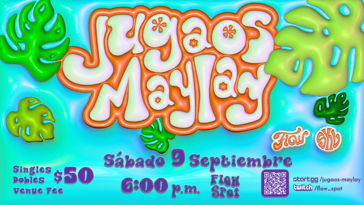 Éste sábado hay Jugaos Maylay 15!

Ahora vamos a intentar correr casi todo dubs antes de Singles

📅Sábado 9 de Septiembre, 2023 
💸$50 Venue y $50 por evento
🎮8:00pm Dobles y 9:00pm Singles
📋Registro: smash.gg/jugaos-maylay