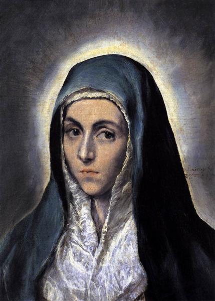 EL GRECO (1541-1614.)  🎨🇬🇷🇪🇸

#spanishrenaissance #mannerism

Djevica Marija, c.1585.