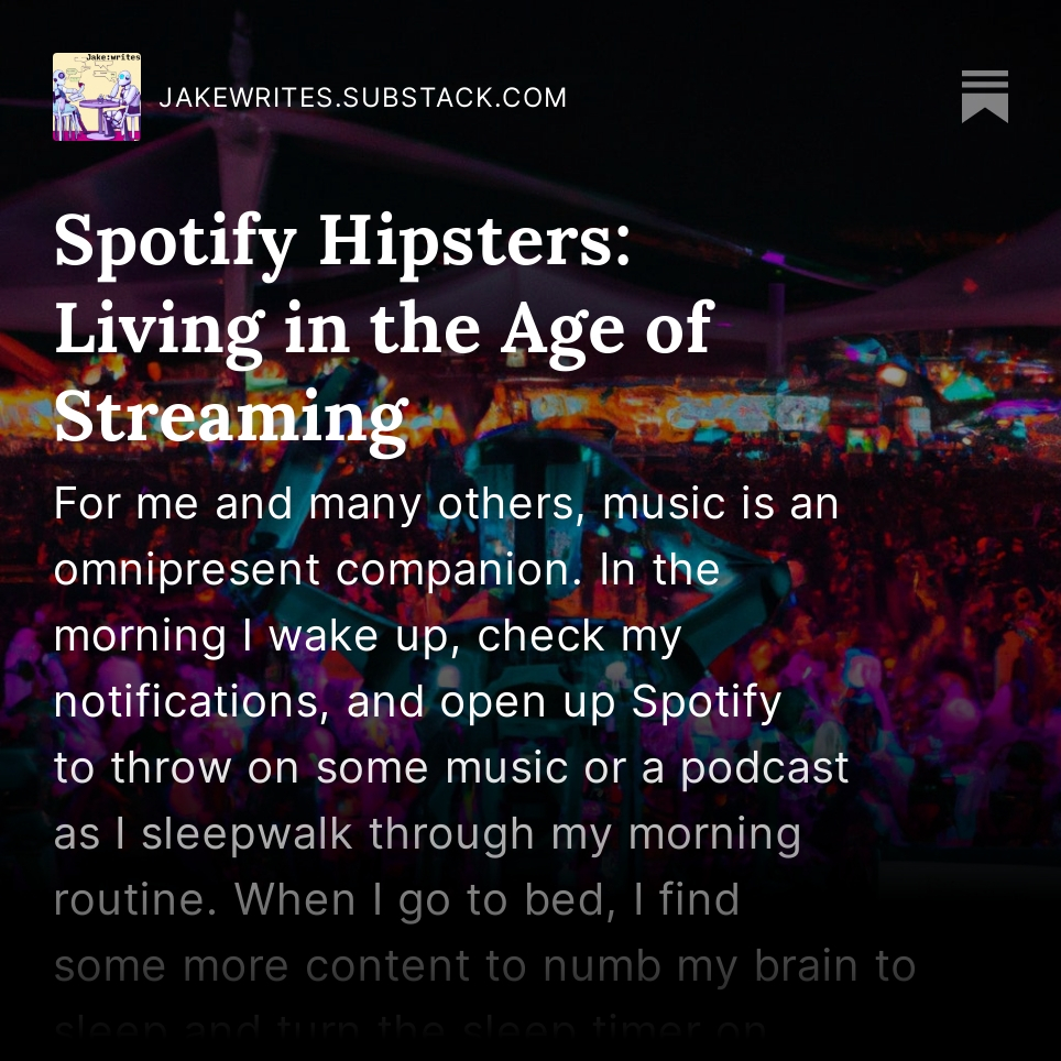 Jake_dd15's tweet photo. New post out now. What do y'all think about the Spotify DJ? Do you feel like a normie when you listen to Spotify curated playlists? https://t.co/dPBkDKE5Ht
