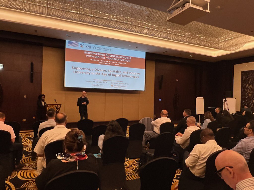 It was great presenting with <a href="/VEntreship/">Christoph Winkler</a> at the Empowering Business Schools with Digital Transformation event. Powerful dialogue on how #technology can be used to promote #diversity, #equity and #inclusion. <a href="/WorldLearning/">World Learning</a> <a href="/Baruch_Zicklin/">Baruch Zicklin</a> <a href="/BaruchCollege/">Baruch College</a> 

lnkd.in/eV57B6cX