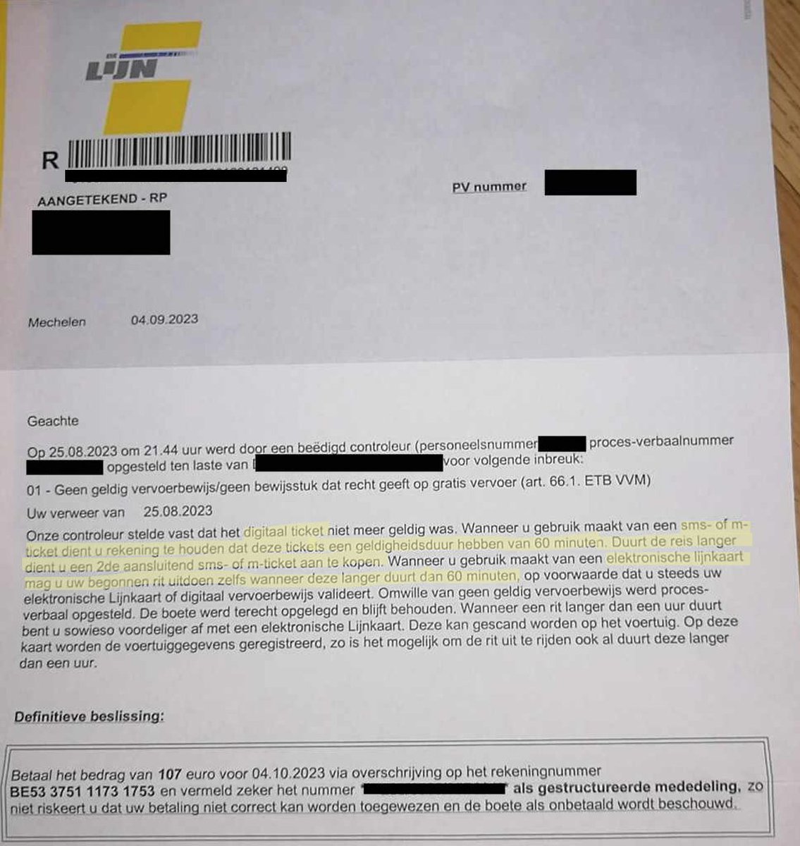 Jordiboulet's tweet photo. Papier ≠ digitaal bij #delijn. Waarom geen eenvoudig en eenduidig tariefsysteem, @delijn? Akkoord dat zwartrijders hard worden aangepakt, maar zadel reizigers die zich eenmalig vergissen door de complexiteit van het tariefsysteem niet op met een boete van €107. https://t.co/0Bd5kMiv0F
