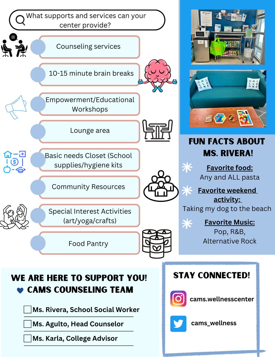 cams_wellness's tweet photo. HAPPY SEPTEMBER🍂 Here is our first Wellness Newsletter of the school year🗞️ Learn all about the center, and stay connected with the calendar on all upcoming events. https://t.co/sZJjByYS2D