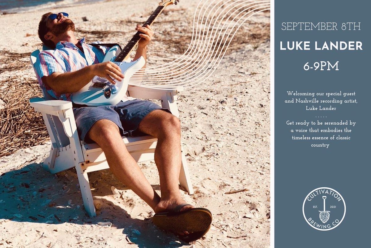 CultivationBrew's tweet photo. Bringing classic, timeless Country vibes to our taproom this Friday on September 8th 6-9PM. #countrymusic #livemusic #exploreatl #cultivationbrewery #craftbeer https://t.co/v1G6LFRKXA