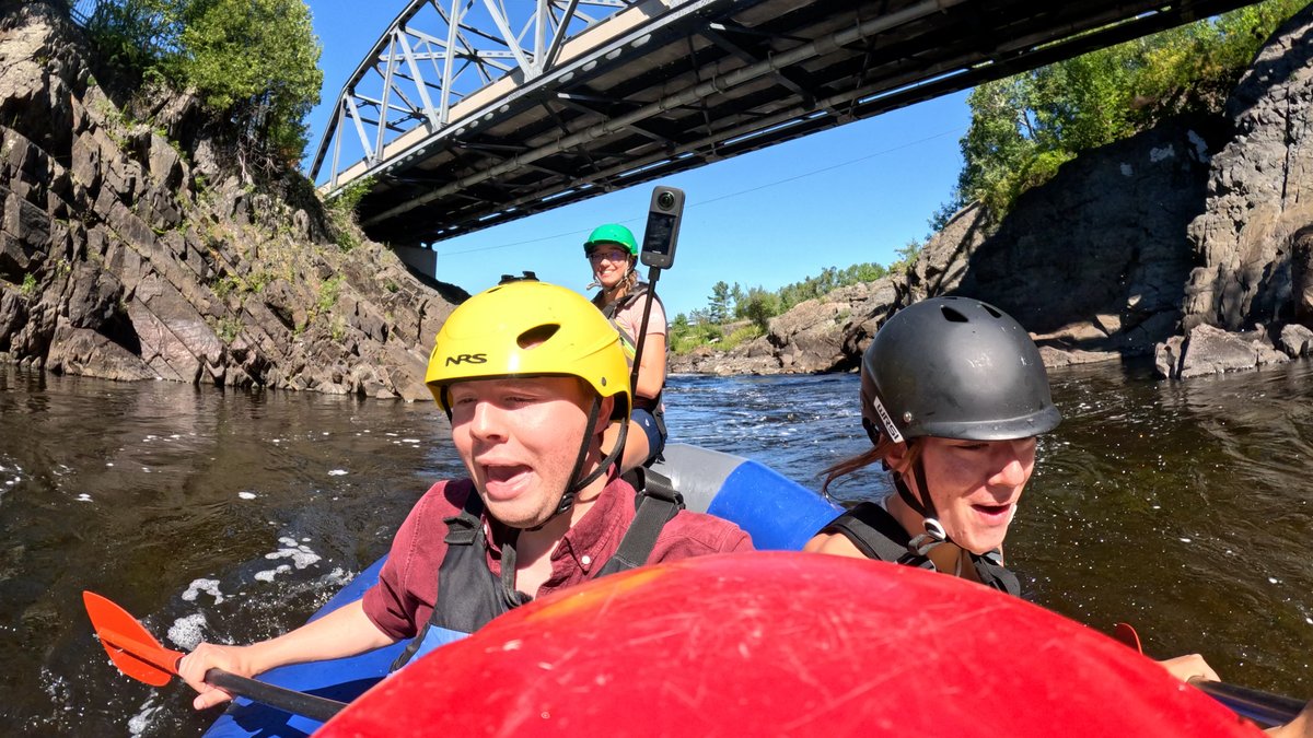 kennyjohnsontv's tweet photo. Today's #TheLiftWDIO story is definitely an adventure! Gear up as we whitewater raft down the St. Louis River. https://t.co/VPHBxWFDIo