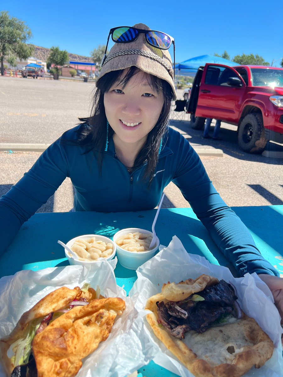 DrZedZha's tweet image. Almost 10 years ago, I did my pediatrics rotation on the Navajo Nation. Years prior, I had read about fry bread in Reservation Blues, and what it meant to the indigenous people in AZ/NM. But I had never tasted it, until I came to Window Rock, in this little shop called “Grilled…