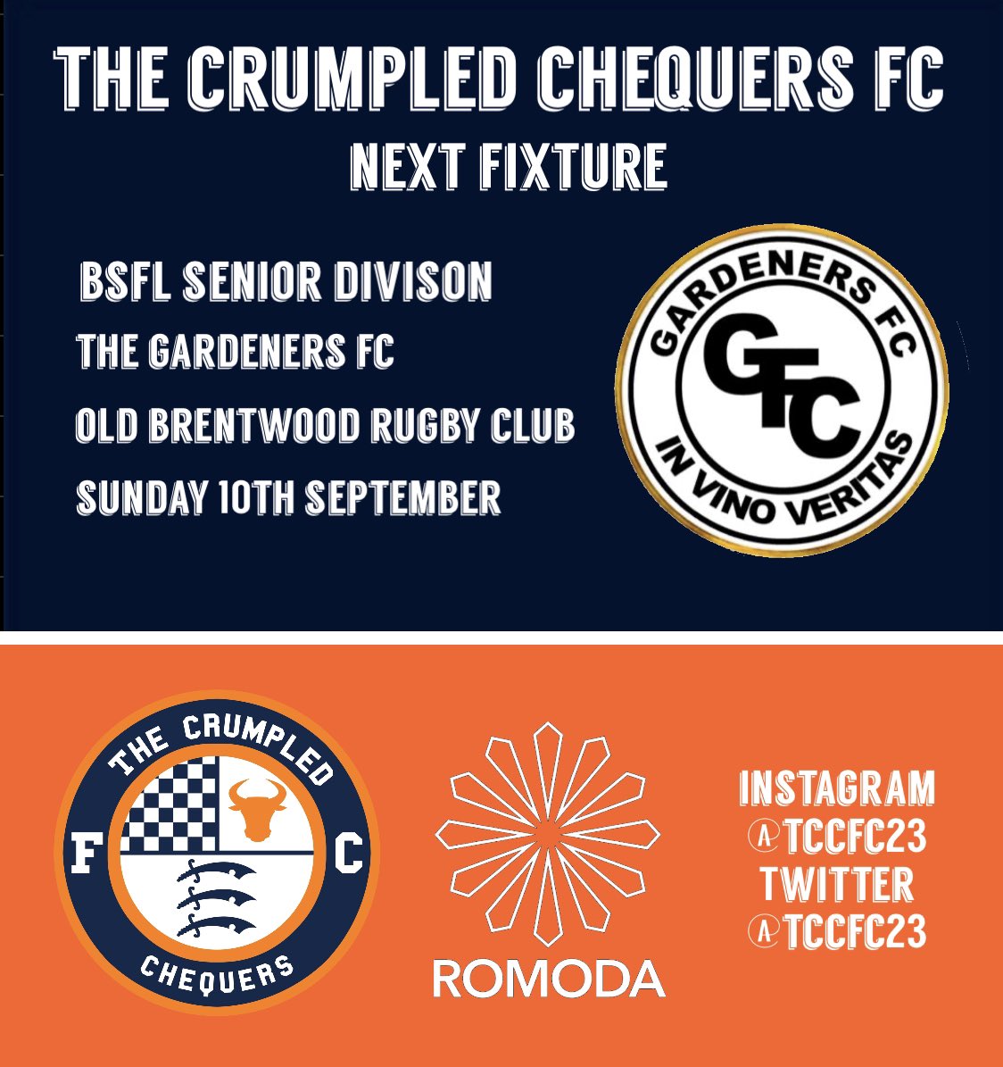 The Crumpled Chequers FC tweet media