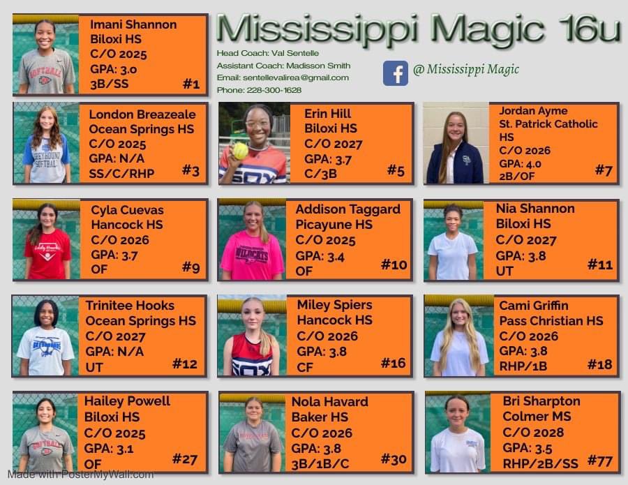 Take a look at these ballers in Ms Magic 16u #geauxmagic