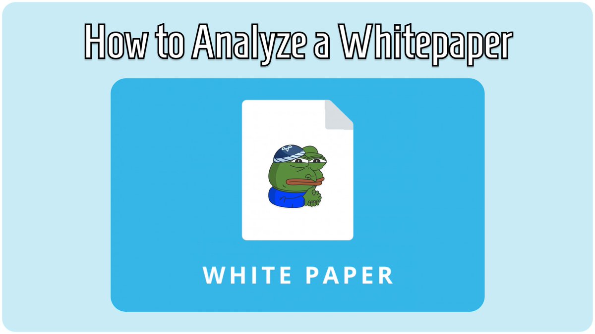 Don't waste your money on bad projects! The key? The Whitepaper Discover the secrets to quick and thorough analysis 🧵👇