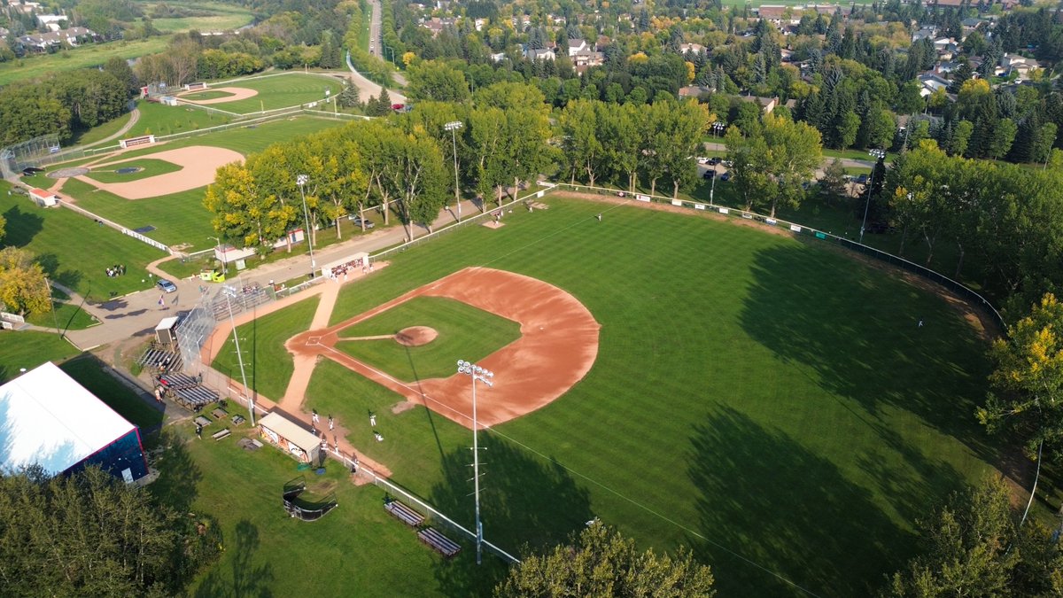 TeamAlbertaBSB's tweet image. A huge thank you goes out to @StAlbertBSB for letting us use the amazing Legion Memorial Ball Park this past weekend for the Western Canada Prospects Series! #WCPS2023