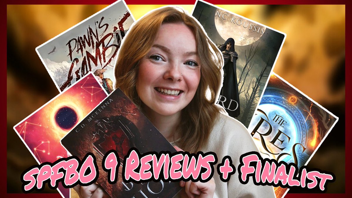 coverswithcass's tweet photo. In 30 minutes my reading vlog for #spfbo9 is premiering. And yes I do pick my finalist in this one😈

https://t.co/uAw6KsGjPz https://t.co/wkUkTBshJD