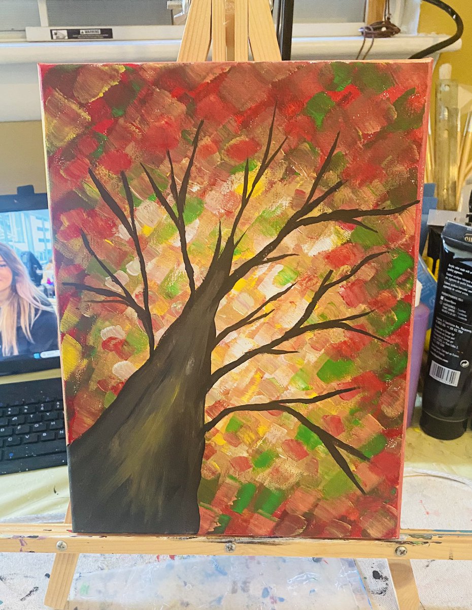 _scottclarke's tweet photo. Afternoon #artrageous #paintingclass with my #aacc group!!! Awesome fun playing with this perspective!!! #teachingartist #scottclarkestudio #annearundelcommunitycollege #gratitude #artreach #gloriousdistraction https://t.co/mHILmJ5Png
