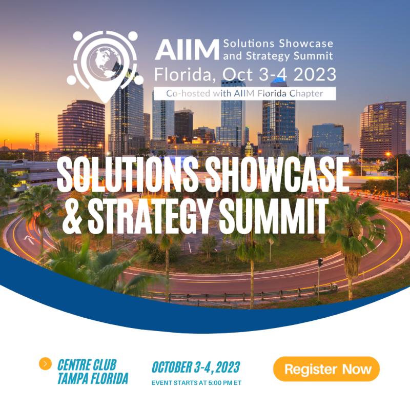 IdemGlobal's tweet photo. Want to learn how #Automation, #IdpCapture, #DocProStar &amp; more can help you get your #job done #faster? Visit us Oct 3-4 in #Tampa FL @ the @AIIMIntl &amp; @AiimFlorida Chapter's Inaugural Solutions Showcase &amp; Strategy Summit. Register here: https://t.co/peyPtz1ABX Don't miss #Event https://t.co/14GgJ1KtRJ