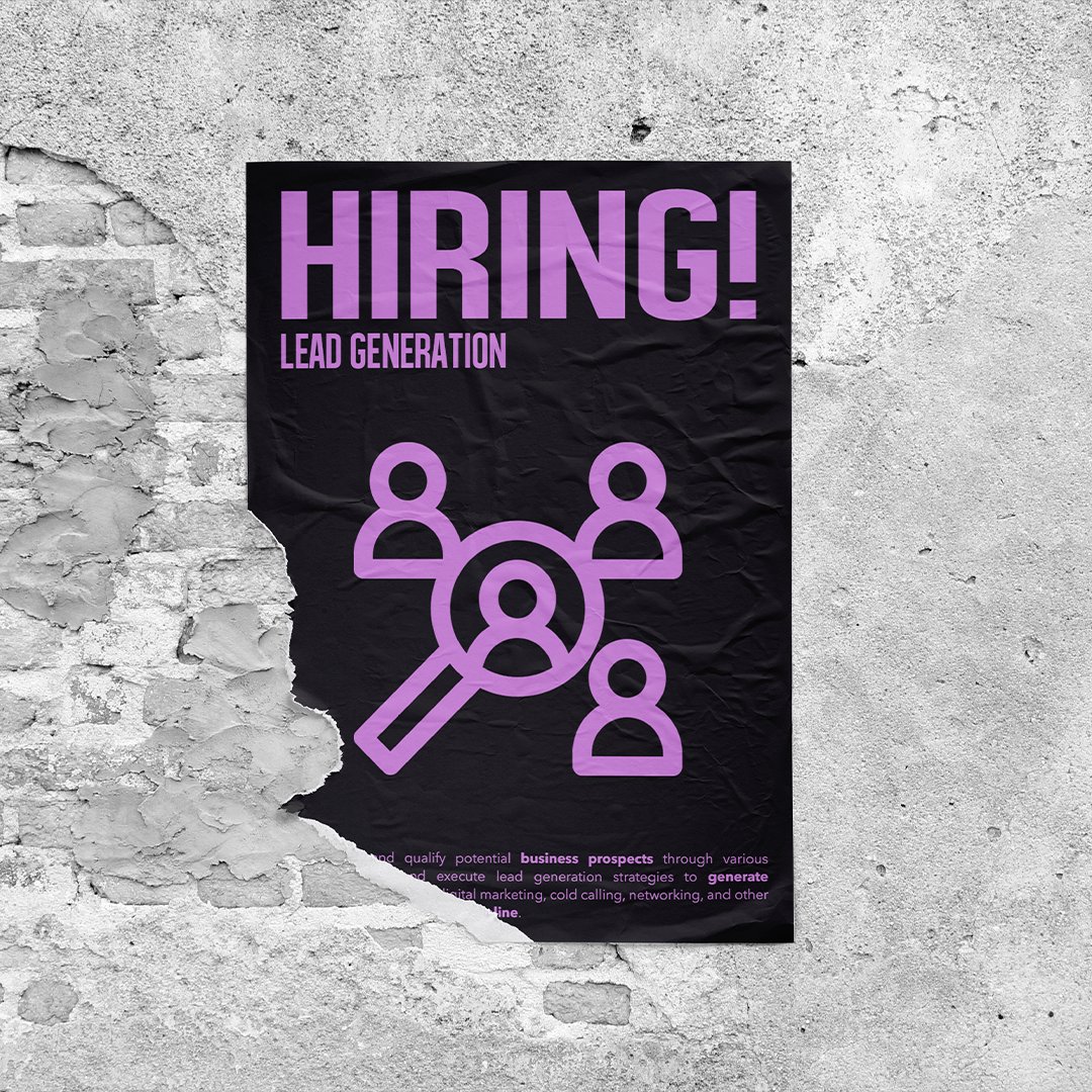 outsourcelab's tweet photo. 📣 JOB ALERT: Seeking Lead Gen Specialist &amp; Cold Calling Assistant for real estate. Got the skills? Join us! Link in bio to apply.

#JobAlert #HiringNow #JobOpportunities #LeadGenerationSpecialist #ColdCaller https://t.co/021JQx1qgr