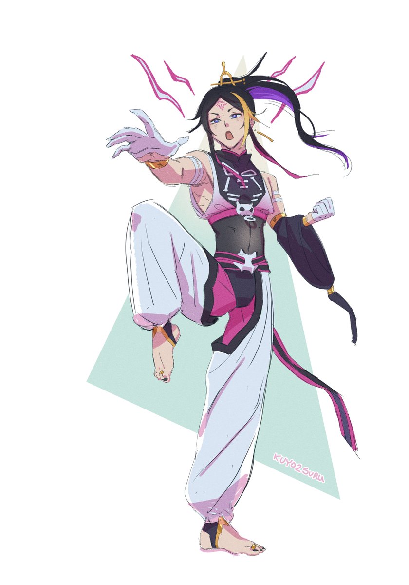 curlygingerbird's tweet photo. I saw Shu playing street fighter and I wanted to sketch a Juri Han inspired design hehe
#YaminoArt https://t.co/HoqZNBwTAC