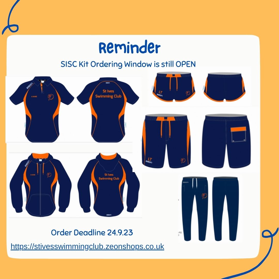 There is still time to order your St.Ives Swimming kit.  

stivesswimmingclub.zeonshops.co.uk