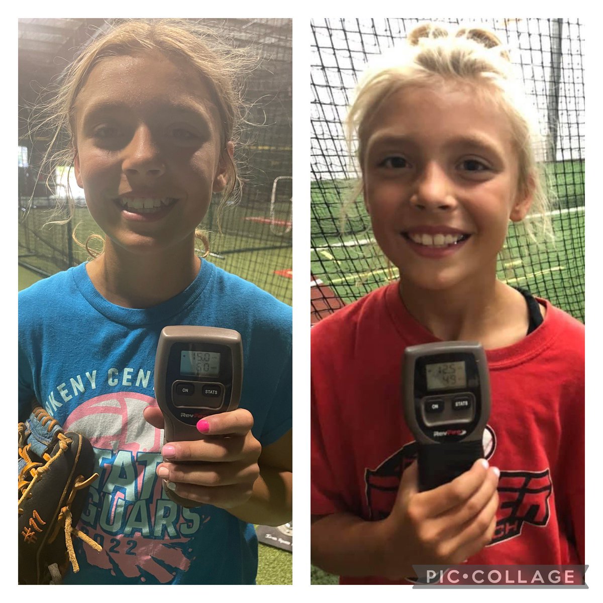 DunblazierSara's tweet photo. 3yrs difference and 10mph added! @PeytenS11Force  keep working girl! 3 more years and you will only be 16, keep grinding and loving it! Big things coming with pitches too! 💪🏻🥎 https://t.co/YqwCBjYSim