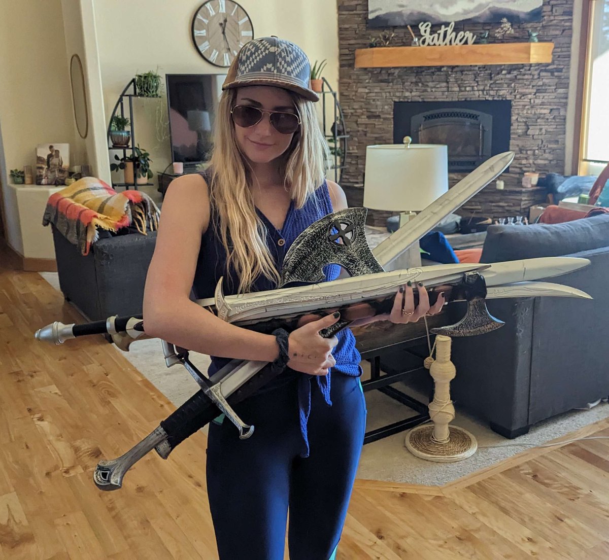 Danalynnex's tweet photo. Just bringing some casual BAMF energy into my home. Nbd. https://t.co/oiwB7l1fh3