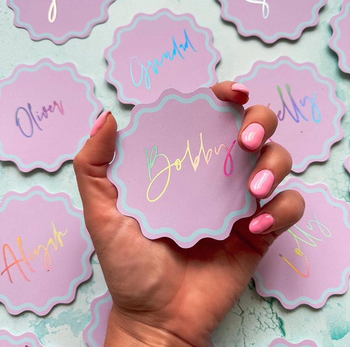 @‌fancylittlefavours is in their holographic era🌈

If you’re looking to create some weird and wonderful shaped print, talk to our bespoke team bit.ly/3B1G9rF