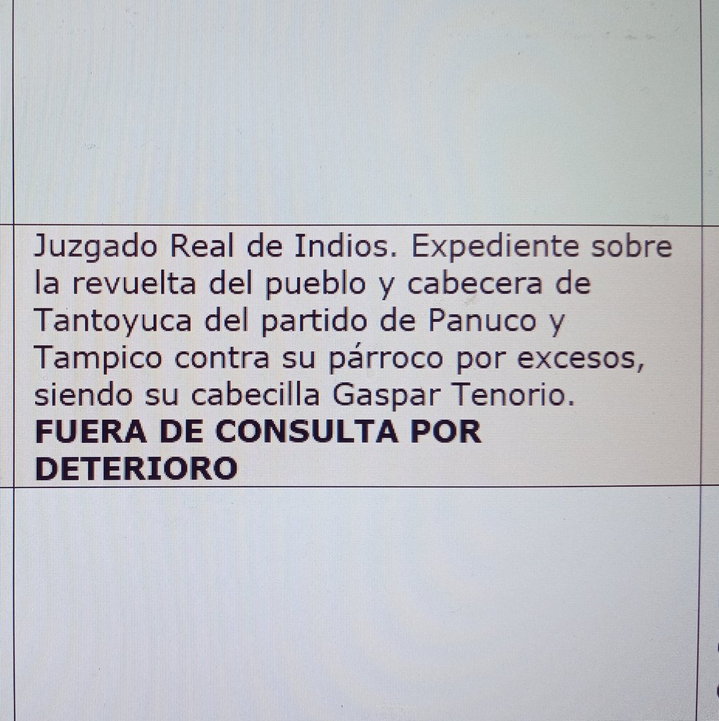 Lo mucho que me hubiera gustado consultar este expediente de Indiferente Virreinal para mi tesis 😞