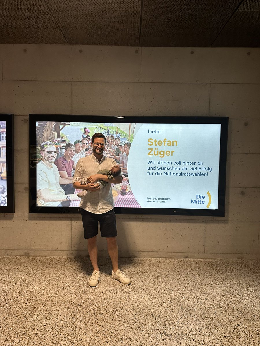 Was sagt man dazu? Dem Sohnemann gefällts und ich sage Danke, ihr seid grossartig! 

Mit einem solchen Team macht Wahlkampf doppelt Spass! 

Allen Kandidierenden der <a href="/Mitte_Centre/">Die Mitte – Le Centre</a>  tolle 47 Tage bis zum 22. Oktober!💪🏼

#TeamOrange
#AufbruchMitte