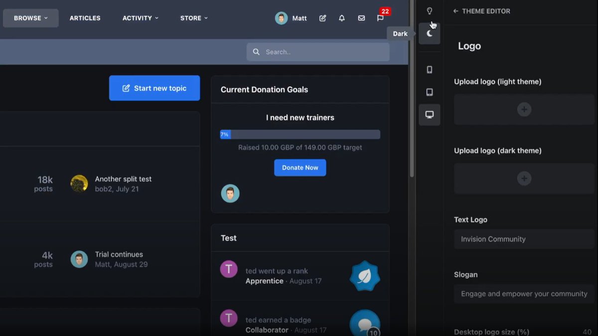 Pecetowicz's tweet photo. The first look at Invision Community 5.
#IC5 #InvisionCommunity #Forum #CMS https://t.co/8kpyYQJlcL