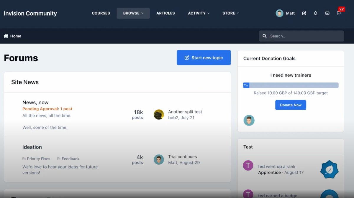 Pecetowicz's tweet photo. The first look at Invision Community 5.
#IC5 #InvisionCommunity #Forum #CMS https://t.co/8kpyYQJlcL