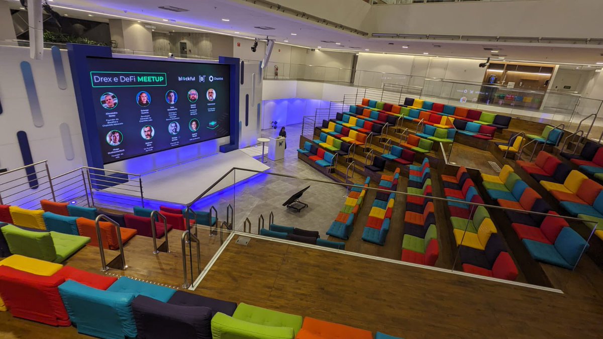 jeffbeltrao's tweet photo. All ready to our event in partnership with @Blockful_io and #B3.
In few minutes @solangegueiros will be on the stage representing #Chainlink to discuss with other great professionals how #Drex (Real Digital) and #DeFi will work together!
#ChainlinkCommunity #Web3 https://t.co/84amoK8zVt