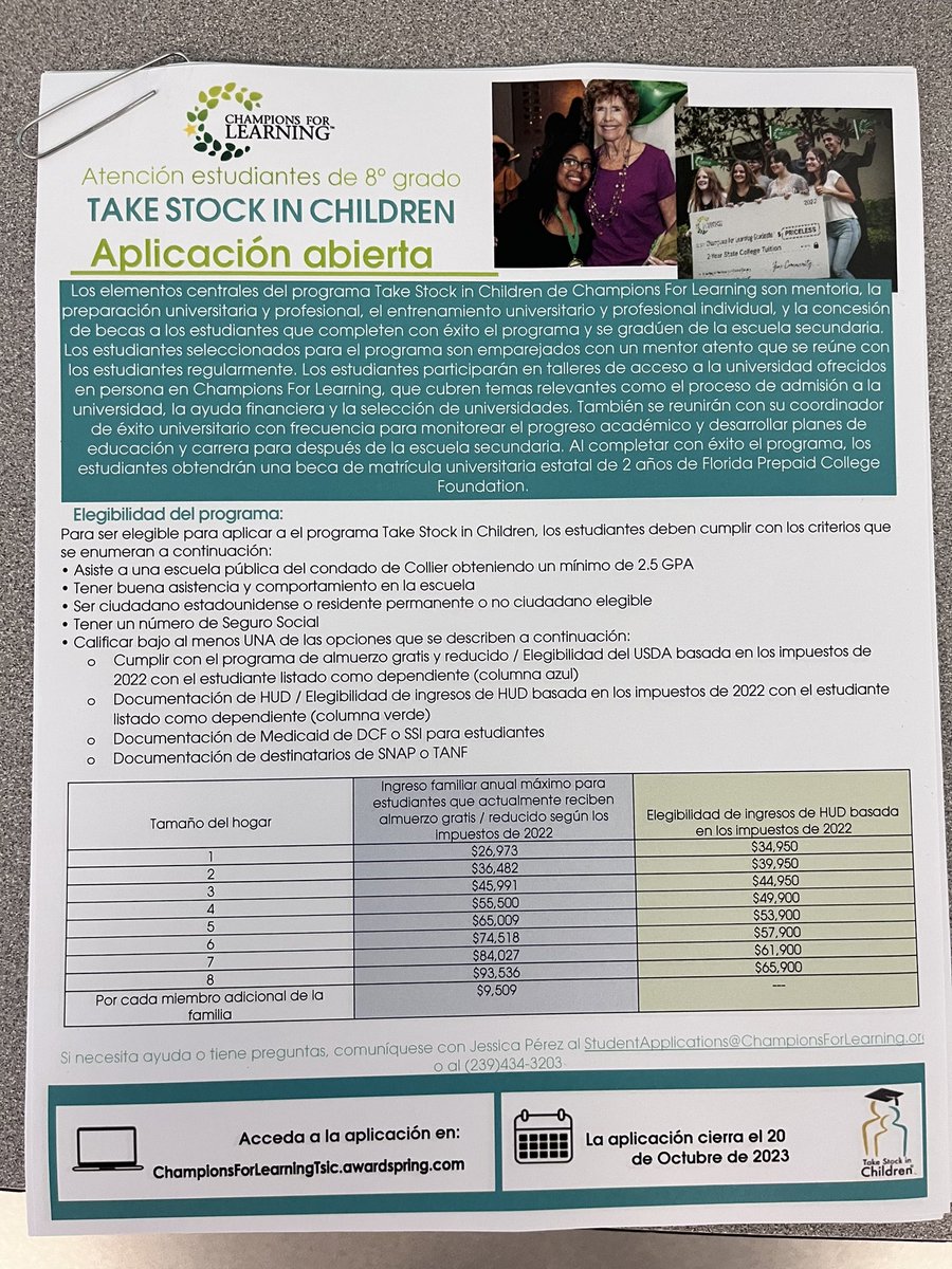 ROARMMS's tweet image. Thank you @Champs4Learning for talking to our 8th grade students about “Take Stick In Children” and the 2 year scholarship opportunity that is available to them. 

#ItsGrowTime
#MakeItBetter