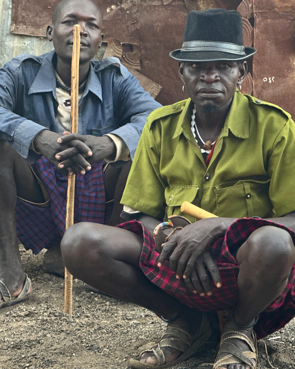 Scenes from Kakuma Refugee Camp in Kenya during our visual storytelling workshop with @Rutgers_Newark, @ElimishaKakuma, and @opensocietyuniv to help gifted students gain access to higher ed. These are two Turkana men who are members of the host community for the Camp.