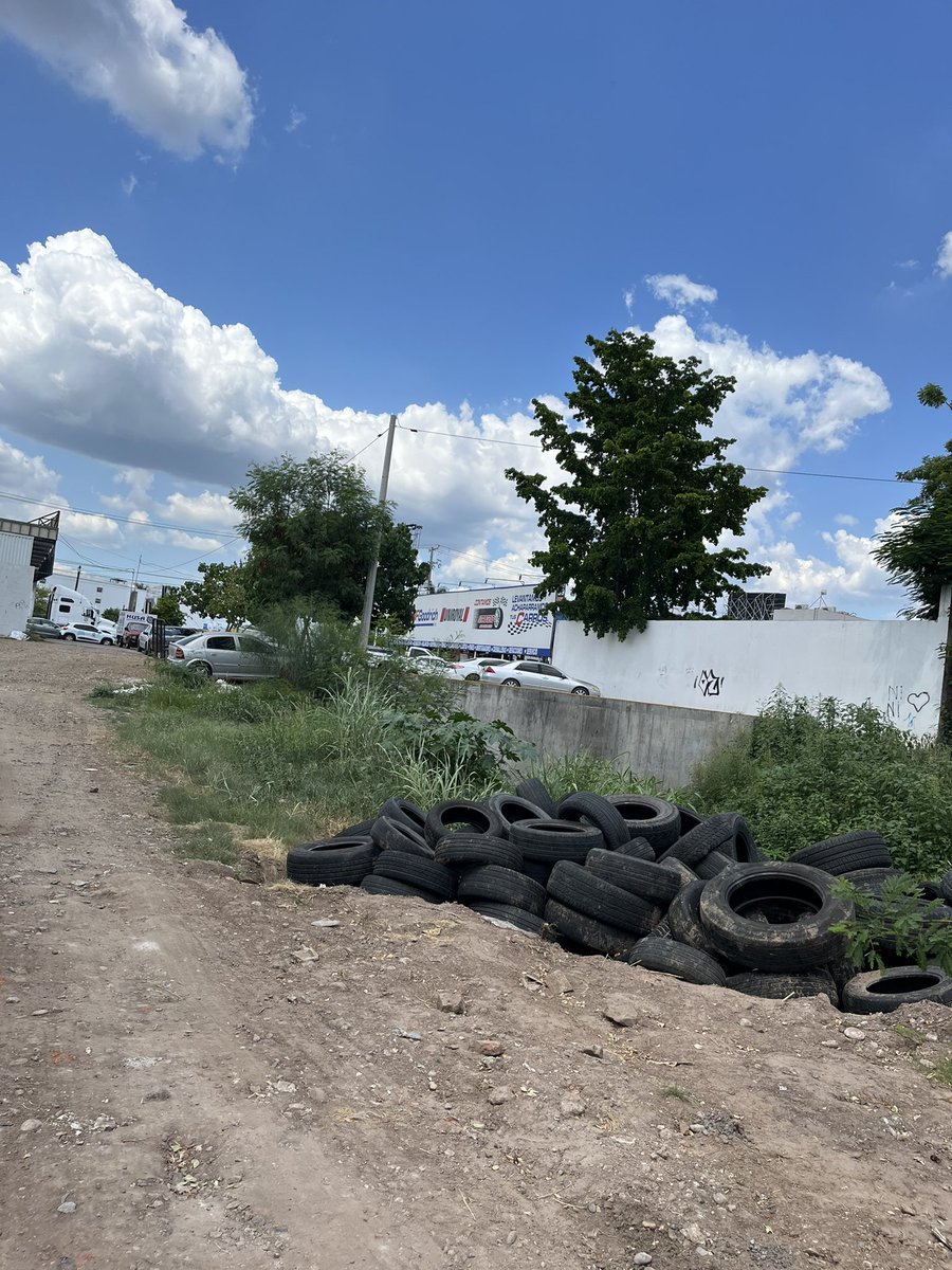 BeatrizEscoobar's tweet photo. @noticieristas Hola buenas tardes, en que parte se puede dar queja sobre estas llantas que fueron tiradas por una camioneta, dichas llantas están en un canal tipo pluvial en Blvr. universitarios entre una llantera y expendio Modelorama (entre calles ignacio lopez rayon y Alvaro Obregon) gracias https://t.co/5WdQquIWH3