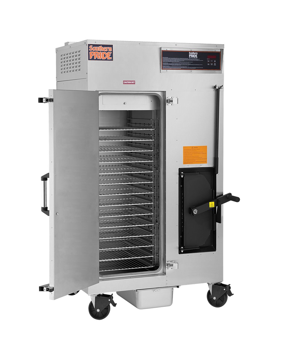 Happy 10 year anniversary of the SRG-400! This stationary rack gas smoker (SRG) was first introduced in September of 2013 and gained popularity immediately because of the small footprint but large capacity.  #southernpridesmokers #srg400 #cookingwithpride