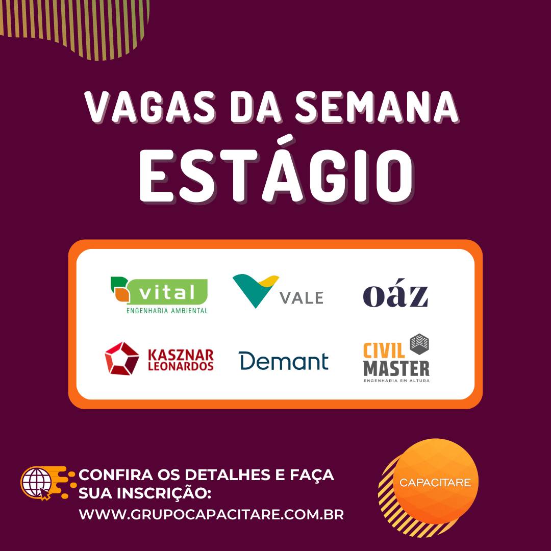 capacitare's tweet photo. Está buscando um estágio? Vem ver as  vagas abertas!

🎯AH, E MARQUE TAMBÉM AQUELA PESSOA QUE ESTÁ BUSCANDO A TÃO SONHADA VAGA DE ESTÁGIO!

Acesse o link para se inscrever: https://t.co/TapNdXqOtX

#vagasaopaulo #vagasp #vagarj #vagas #oportunidades #estagio https://t.co/BDr64g8ebF