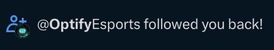OptifyEsports's tweet image. WE’RE FOLLOWING THE FIRST 1000 PEOPLE WHO LIKE THIS TWEET 💯