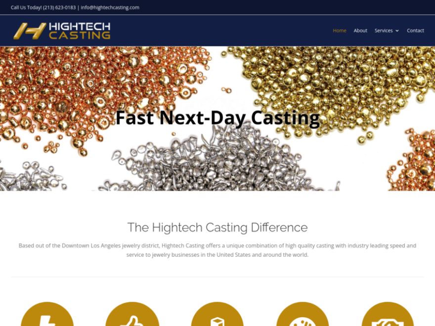 Welcome hightechcasting.com! This website was hosted elsewhere and been hacked. We rebuilt the website design and content, matching the previous branding and began website hosting &amp; upkeep, just in time for a trade show the Customer was participating in.

We💙our CWS family!