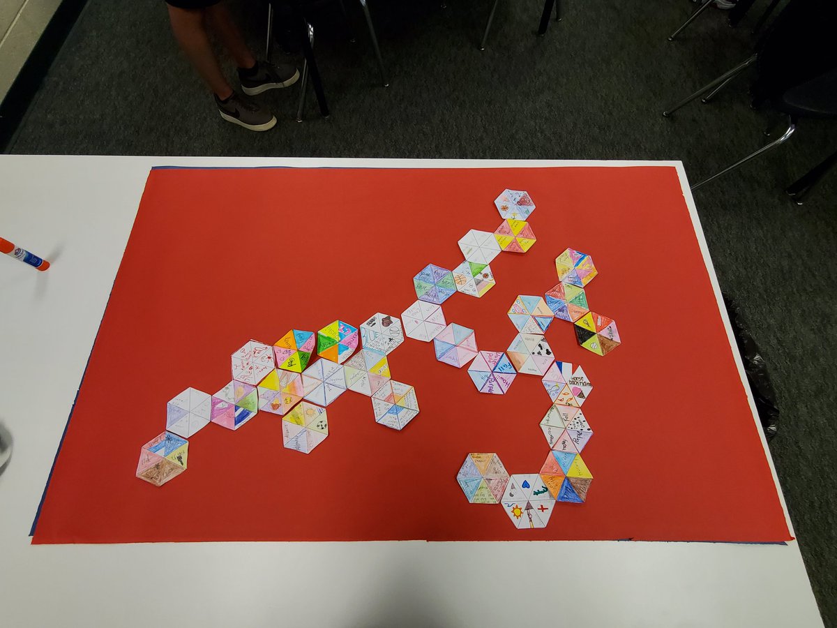MichelleHeizer's tweet photo. Had such a great first day with my new kiddos today! 😀 Now I just need to create labels for each hour, laminate, and hang them up.
#HexagonalThinking #EduProtocols #FirstDayofSchool https://t.co/n0rozSPQaB