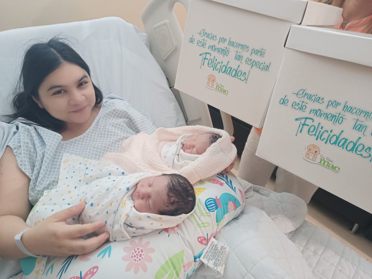 hospitalesmac's tweet photo. #Mexicali | Estamos de fiesta en #HospitalMAC Mexicali, donde recibimos con gran felicidad a los gemelitos de Ana Paola, Mia y Diego. 
Gracias por permitirnos ser parte de este increíble momento.  
#HospitalDeLaFamilia #Maternidad #Gemelos https://t.co/gtASERCfwu