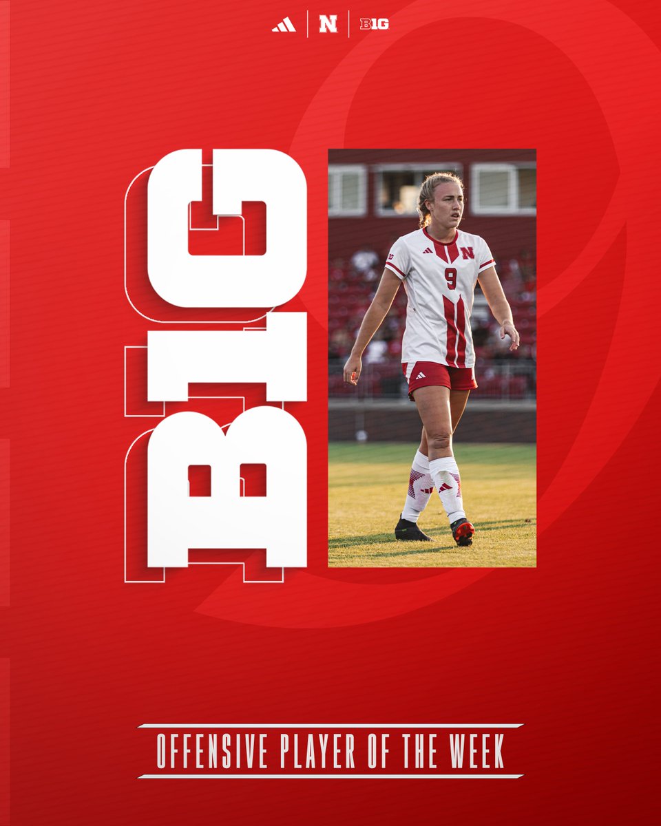 Nebraska Soccer (@huskersoccer) on Twitter photo .<a href="/EleanorDalex/">Eleanor Dale</a> is off to a hot start. 🔥
Her four goals over the past week helped her earn her first <a href="/B1GSoccer/">Big Ten Soccer</a> Offensive Player of the Week award!
🗞️: go.unl.edu/hqaj .<a href="/EleanorDalex/">Eleanor Dale</a> is off to a hot start. 🔥
Her four goals over the past week helped her earn her first <a href="/B1GSoccer/">Big Ten Soccer</a> Offensive Player of the Week award!
🗞️: go.unl.edu/hqaj