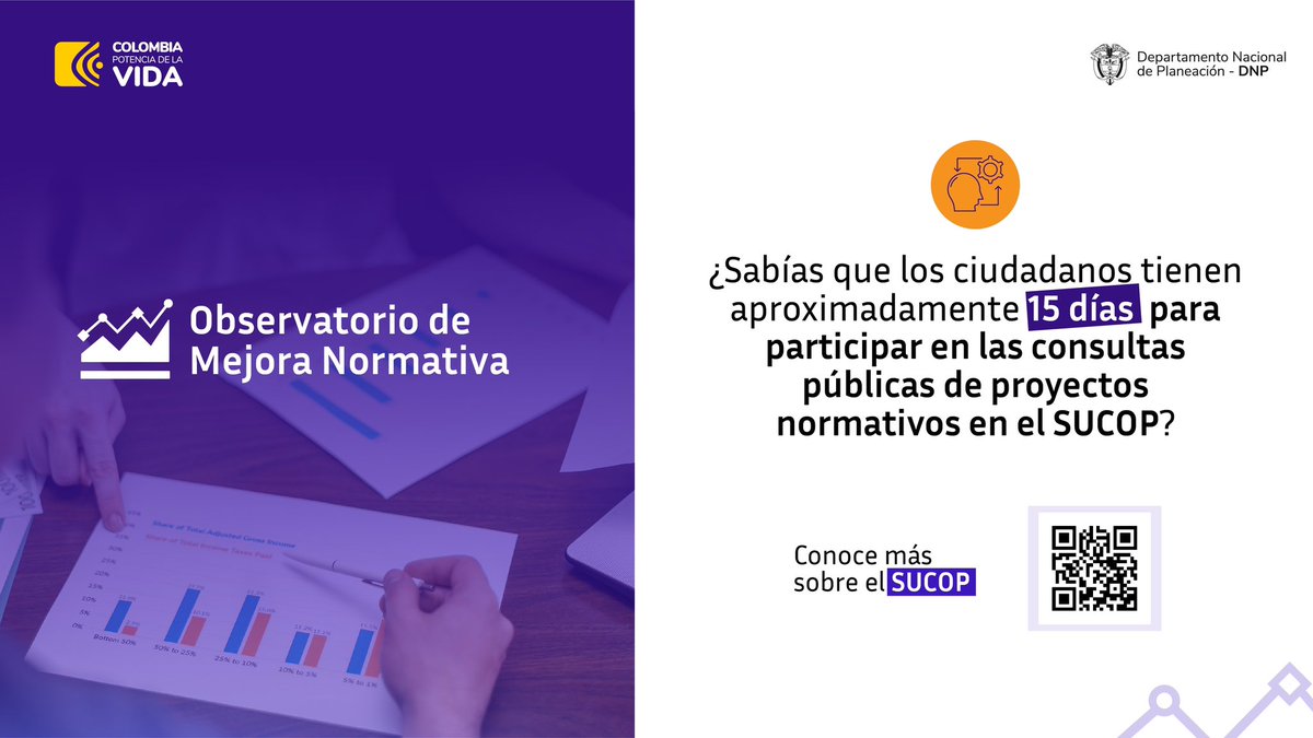 DNP_Colombia's tweet photo. 🗓️🗣️ ¡Mañana es el gran día! El #DNP presenta el Observatorio de Mejora Normativa en la @UExternado. ¿Quieres ser parte de este emocionante lanzamiento? 

Regístrate aquí ➡️ https://t.co/oIbjARGfst 🚀 https://t.co/Wc3yY3ateQ