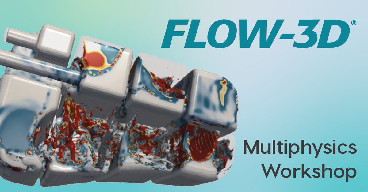 flow3d's tweet image. Join us September 27 for our Multiphysics Workshops, taught by Senior CFD Engineer, Karthik Ramaswamy! Registration includes a 30-day FLOW-3D license. flow3d.com/flow-3d-worksh…
#flow3d #flow3dhydro #multiphysics #workshop