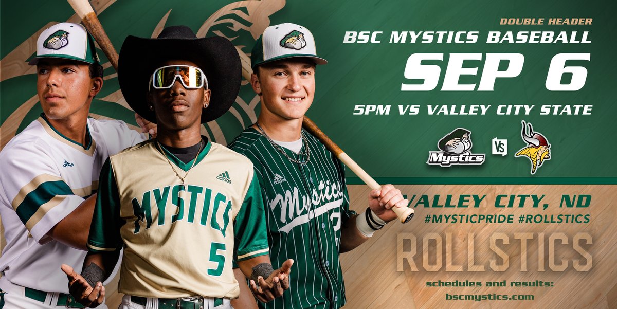 BSC Athletics (@bscmystics) on Twitter photo #𝗠𝘆𝘀𝘁𝗶𝗰𝗡𝗮𝘁𝗶𝗼𝗻𝗢𝗻𝗧𝗵𝗲𝗥𝗼𝗮𝗱
𝗕𝗮𝘁𝘁𝗲𝗿 𝘂𝗽!
<a href="/MysticsBaseball/">Bismarck State College Baseball</a> is gearing up as they hit the road tomorrow for their first 'fall ball' game!
#GoMystics #RollStics #𝗠𝘆𝘀𝘁𝗶𝗰𝗡𝗮𝘁𝗶𝗼𝗻𝗢𝗻𝗧𝗵𝗲𝗥𝗼𝗮𝗱
𝗕𝗮𝘁𝘁𝗲𝗿 𝘂𝗽!
<a href="/MysticsBaseball/">Bismarck State College Baseball</a> is gearing up as they hit the road tomorrow for their first 'fall ball' game!
#GoMystics #RollStics