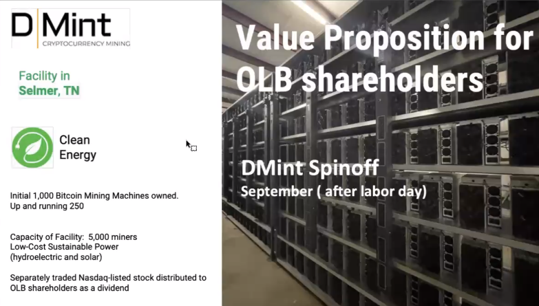 ValueNotDeadYet's tweet photo. $OLB S-1 to be filed "within 1-2 weeks after labor day" as per management call last week.
Lets see if they keep to that timeline and how the stock reacts
#VNDY #MicroCaps #HiddenAsset https://t.co/2haYLZAQod