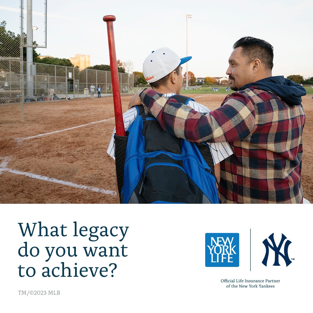 What do you want your legacy to be? For New York Life and @Yankees, it’s all about excellence, and making sure that future generations can share in our success. nyl.co/3R5IFHd #GoodAtLife