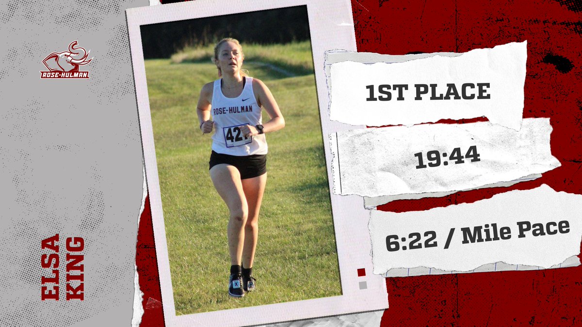 WOMEN'S 🏃‍♀️: Elsa King has been named the HCAC Women's XC Athlete of the Week after winning the RHIT Opener by nearly 50 seconds. King is the first Fightin' Engineer to win the award since Kaia Johnson in 2019. #GoRose

The full release can be seen here: athletics.rose-hulman.edu/news/2023/9/5/…
