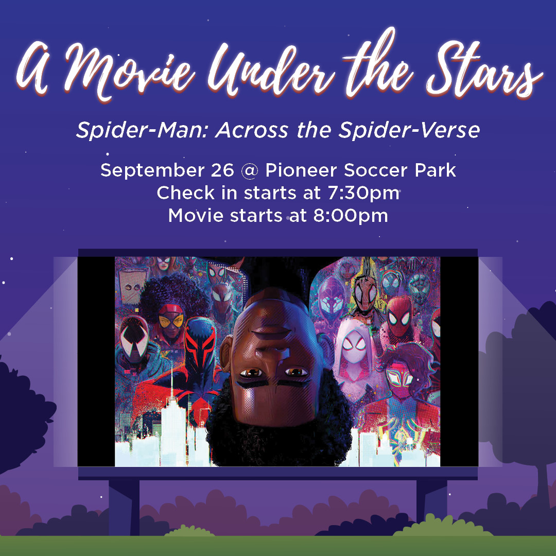 TWUStudentU's tweet photo. Hey pioneers! Swing into action for a movie under the stars. Don’t get caught in a web and miss out on this starry night! See you soon #twuevents #twuoakley #txwomans #twustudentu https://t.co/lXvYCIAZAV