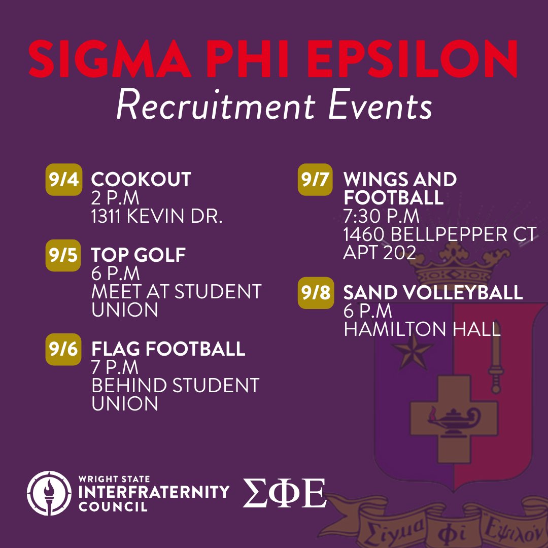 Wright State Interfraternity Council tweet media