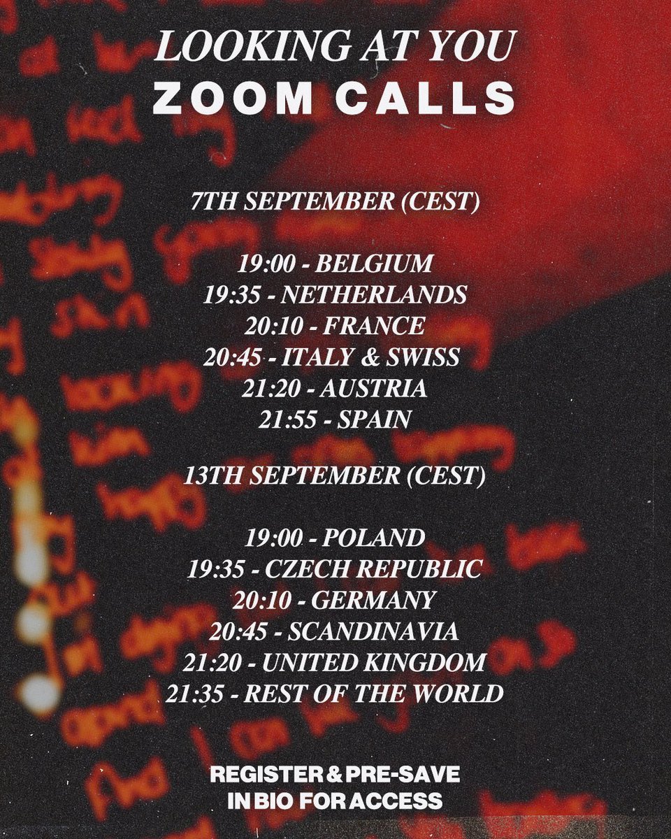 onlythepoetsuk's tweet photo. Can’t wait to chat to you all on zoom! 
🇧🇪 🇳🇱 🇫🇷 🇮🇹 🇨🇭 🇦🇹 🇪🇸 🇵🇱 🇨🇿 🇩🇪 🇳🇴 🇸🇪 🇩🇰 🇬🇧 🌎 

Don’t forget to pre-save once you register to be entered, some of you have missed it, in bio xxx https://t.co/qMUMsqKITu