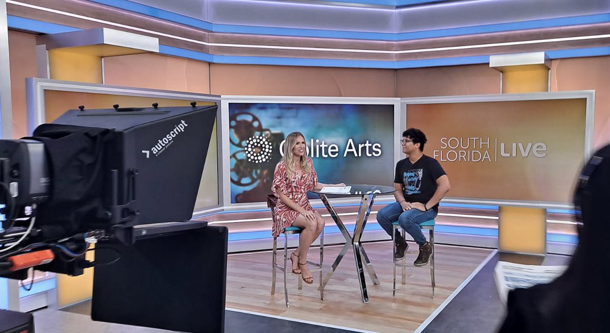 🎥 Thank you @nbc6 @sfllivetv for having @Hansel_porras on the show today to talk about the success of local filmmakers nurtured by @oolitearts Cinematic Arts Residency program. ✨ Applications are open for the 2024 program at oolitearts.org. 🎬 #filmpr #filmmakers