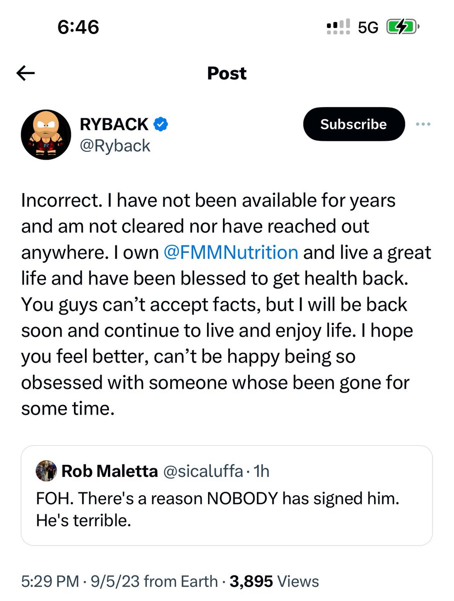 LaylaKent11830's tweet image. ANOTHER LIE FROM @RYBACK AKA #LIEBACK YOU ARE NOT HAPPY &amp;amp; LIVE A GREAT LIFE😂REAL HAPPY PEOPLE DONT GO AROUND STICKING THEIR NOSE IN OTHER PEOPLE’S BUZ LIKE YOU CONTINUOUSLY DO @CMPunk &amp;amp; JUST TODAY SAID YOU “HOPED PUNK NEVER GETS TO WRESTLE AGAIN” YOU LYING HYPOCRITICAL PRICK!