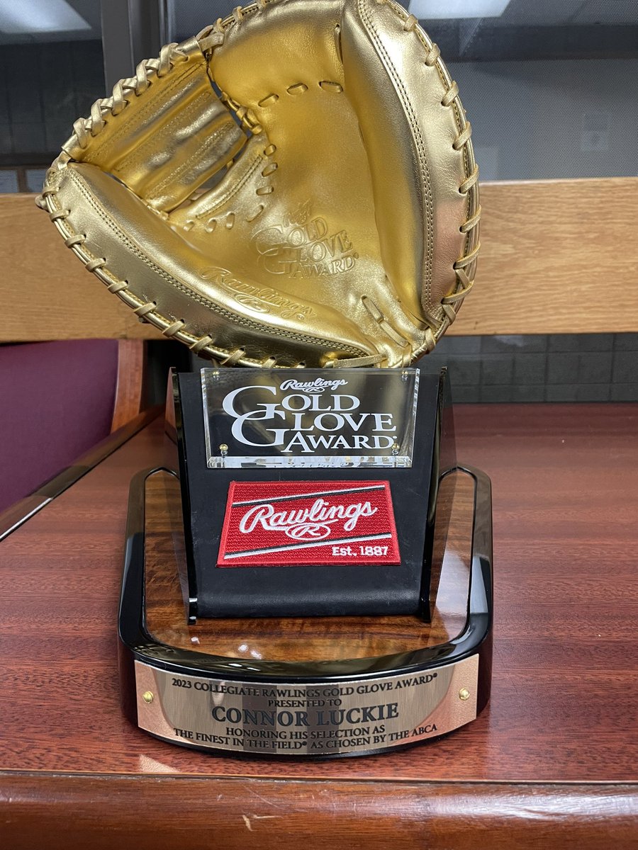 It has finally arrived! The first Gold Glove winner in program history. What an awesome and well deserved accomplishment.